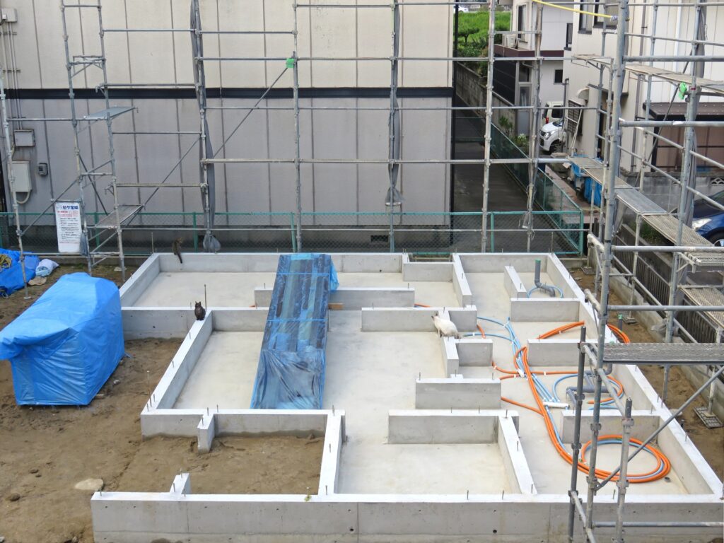 基礎工事の施工写真
